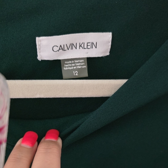 Calvin Klein Evergreen Long Sleeve Dress - Picture 2 of 3